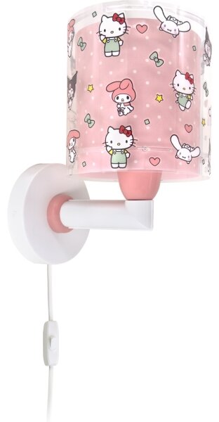 Dalber 41259 - Aplică de perete pentru copii HELLO KITTY & FRIENDS 1xE27/15W/230V, roz