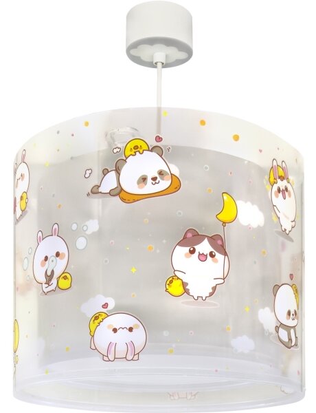 Dalber 41762E - Lustră pentru copii KAWAII FRIENDS 1xE27/15W/230V gri