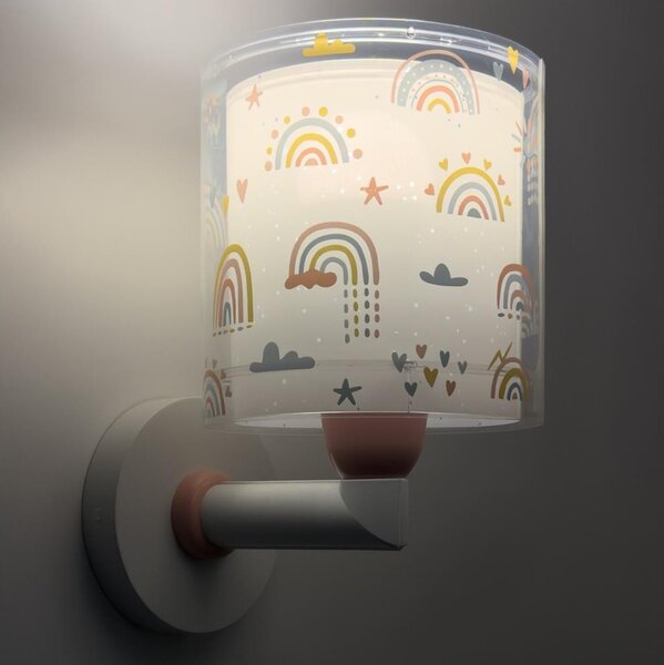 Dalber 41199 - Lampă de perete pentru copii RAINBOW, 1xE27/15W/230V, multicoloră