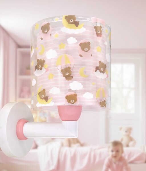 Dalber 41579S - Aplică de perete pentru copii BABY TEDDY, 1xE27/15W/230V, roz