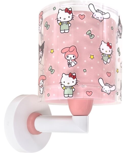 Dalber 41259 - Aplică de perete pentru copii HELLO KITTY & FRIENDS 1xE27/15W/230V, roz
