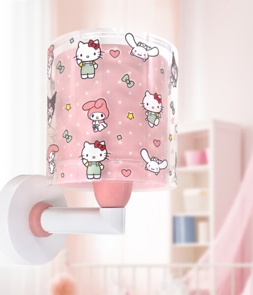 Dalber 41259 - Aplică de perete pentru copii HELLO KITTY & FRIENDS 1xE27/15W/230V, roz