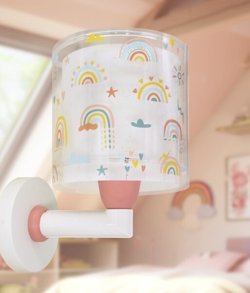 Dalber 41199 - Lampă de perete pentru copii RAINBOW, 1xE27/15W/230V, multicoloră