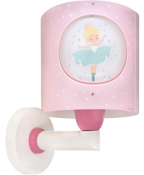 Dalber 60919 - Aplica de perete pentru copii PRINCESS DANCE 1xE27/15W/230V roz