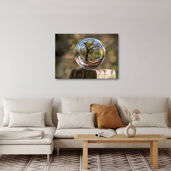 Tablou - Reflecție intr-o sferă transparentă (70x50 cm)