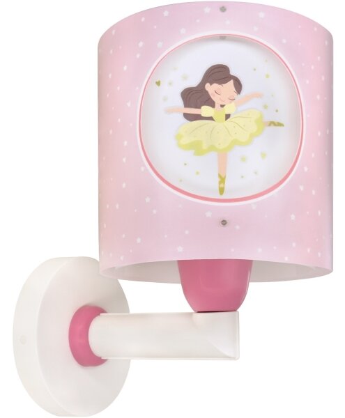 Dalber 60919 - Aplica de perete pentru copii PRINCESS DANCE 1xE27/15W/230V roz