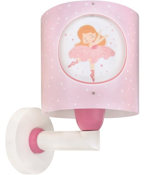 Dalber 60919 - Aplica de perete pentru copii PRINCESS DANCE 1xE27/15W/230V roz