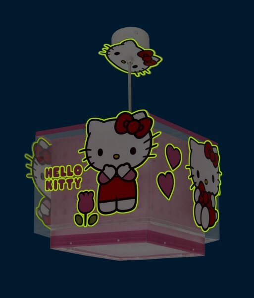 Lustră pentru copii HELLO KITTY Dalber 73262, 1xE27/15W/230V, roz