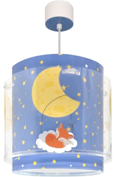 Dalber 76632 - Lustră pentru copii MOON DREAMS 1xE27/15W/230V albastru