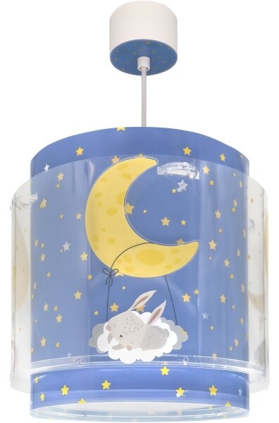 Dalber 76632 - Lustră pentru copii MOON DREAMS 1xE27/15W/230V albastru