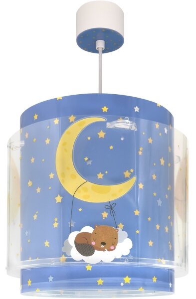 Dalber 76632 - Lustră pentru copii MOON DREAMS 1xE27/15W/230V albastru