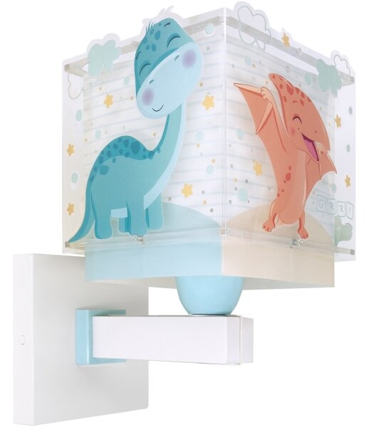 Lampă de perete pentru copii Dalber 63459 - BABY DINOS, 1x E27/15W/230V, multicoloră