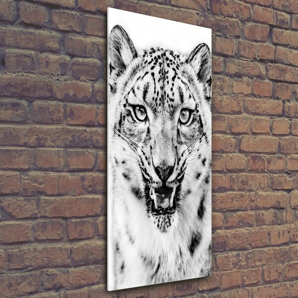 Tablou sticlă leopard de zăpadă