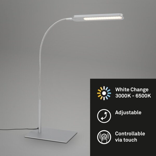 Lampă LED dimabilă de masă Briloner 7389-014 SERVO LED/8W/230V 3000/6500K