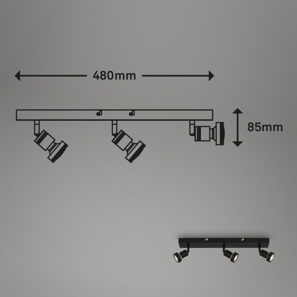 Briloner 2926-035 - Spot LED 3xGU10/4,9W/230V