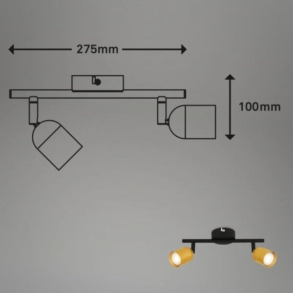 Briloner 2145-027 - Spot 2xGU10/9W/230V