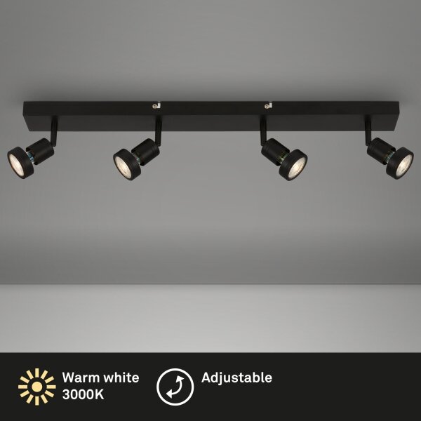 Spot LED Briloner 2926-045 - 4x GU10, 4,9 W, 230 V