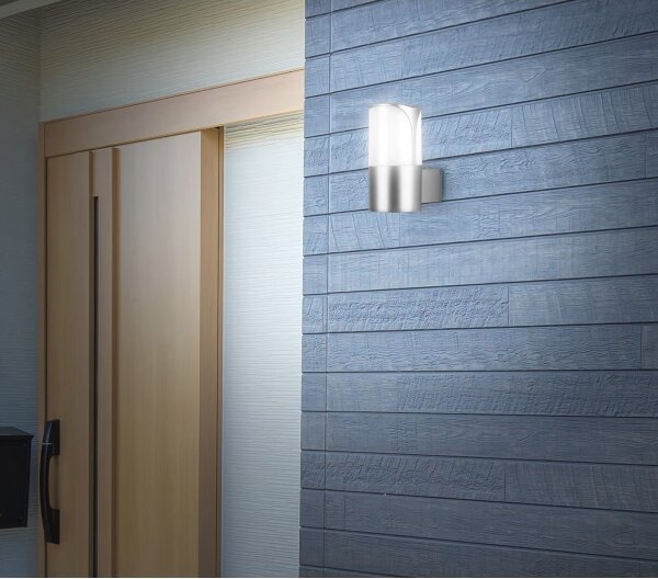 Briloner 320304TF - Aplica de perete pentru exterior 1xE27/12W/230V IP44 argintie