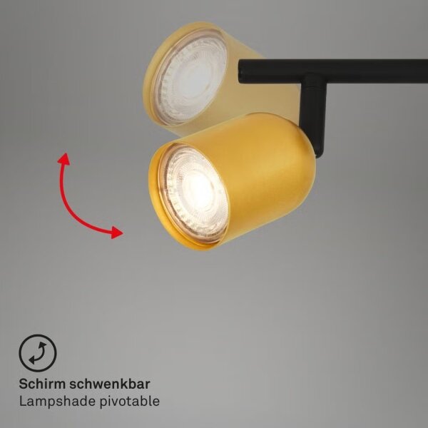 Briloner 2145-047 - Plafonieră cu 4 spoturi GU10, 9W, 230V
