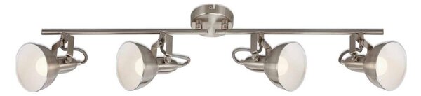 Briloner 2049-042 - Corp de iluminat cu spoturi 4xE14/40W/230V, argintiu