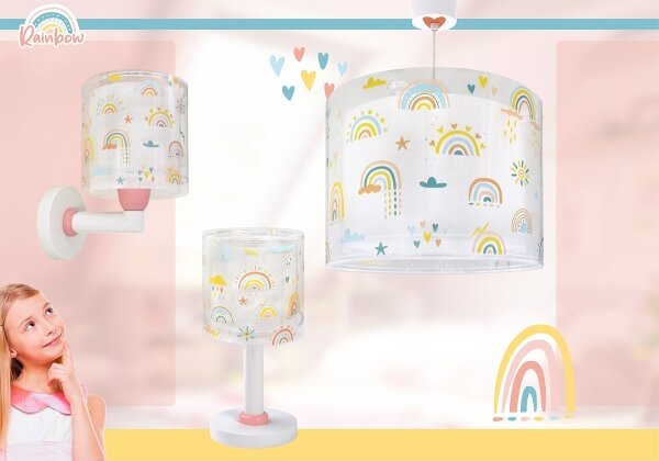 Veioză pentru copii Dalber 41191 RAINBOW 1xE14/8W/230V multicoloră