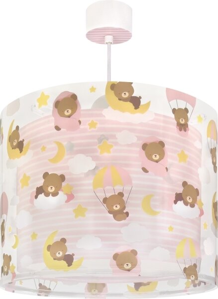 Dalber 41572S - Lustră pentru copii BABY TEDDY 1xE27/15W/230V roz