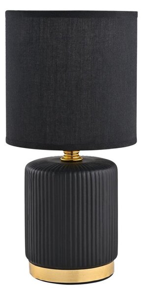 Lampă de masă Zuma Line HS8720-BL 1xE14/40W/230V negru/auriu