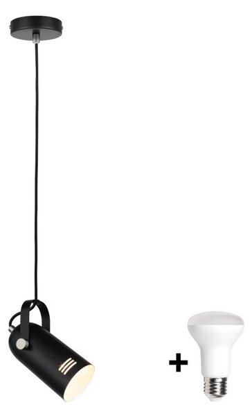 Paulmann 79766 - Pendul LED LAVEA 1xE27/8W pe cablu, 230V, negru