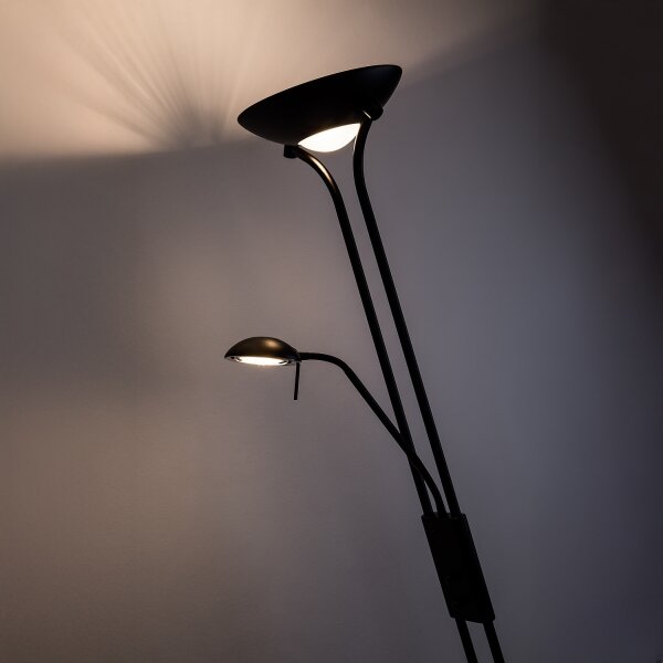 Brilagi - Lampă de podea dimabilă SCARLETT 1xR7s/230W/230V + 1xG9/40W, neagră