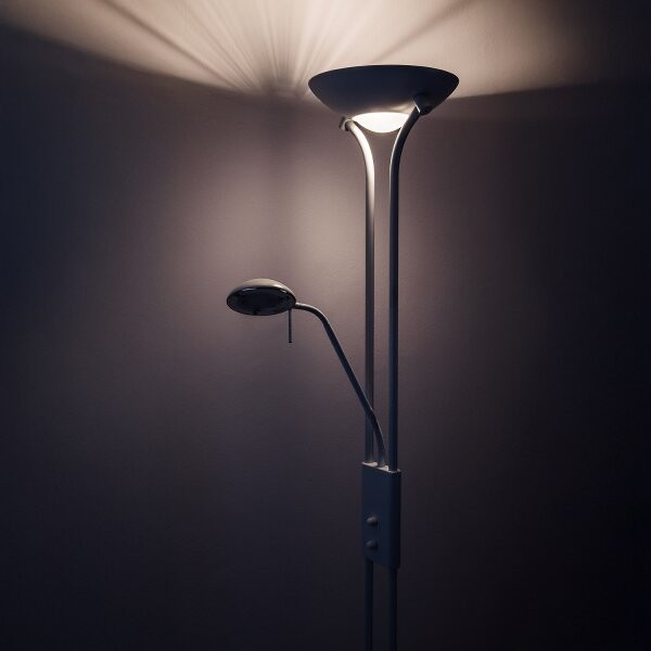 Brilagi - Lampă de podea dimabilă SCARLETT 1xR7s/230W/230V + 1xG9/40W albă