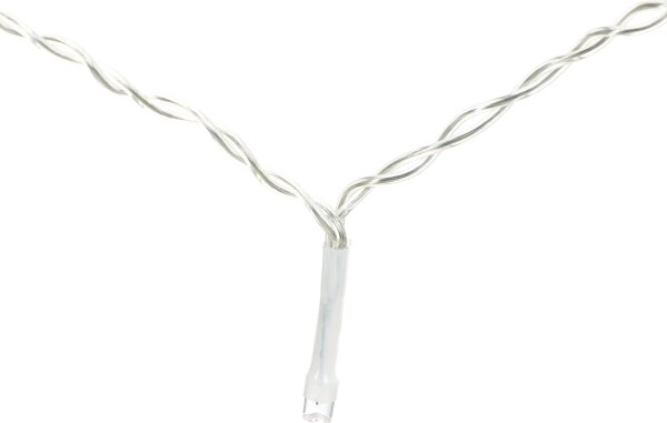 Aigostar - Instalație luminoasă LED de Crăciun pentru exterior, 200 LED, 8 funcții, alimentare 3xAA, 5x2m, IP44, alb cald