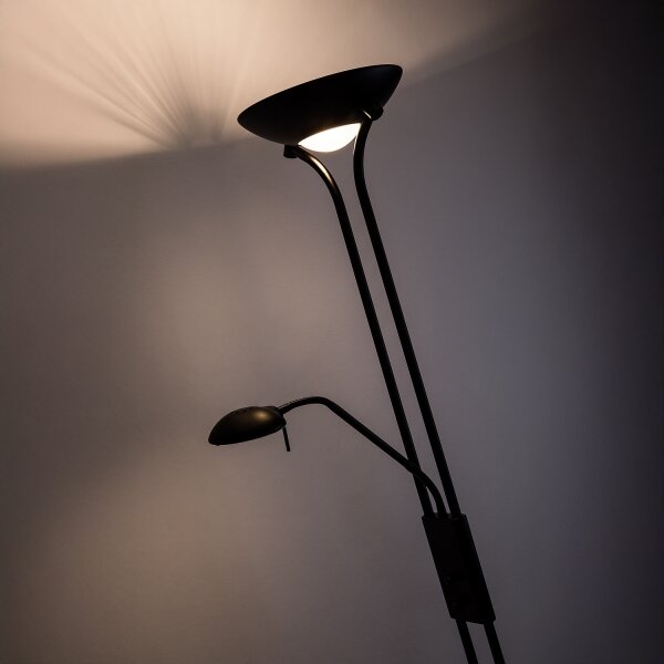 Brilagi - Lampă de podea dimabilă SCARLETT 1xR7s/230W/230V + 1xG9/40W, neagră