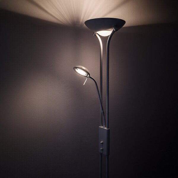 Brilagi - Lampă de podea dimabilă SCARLETT 1xR7s/230W/230V + 1xG9/40W albă