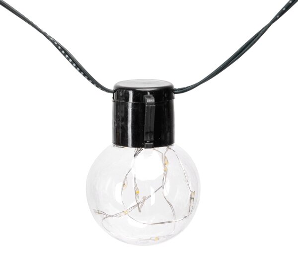 Aigostar - Ghirlandă solară LED, 20 LED, 8 funcții, 11,5 m, IP65, multicoloră