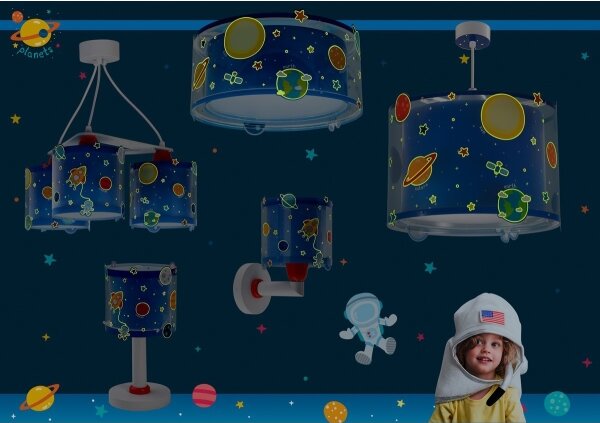 Dalber 41341N - Lampă LED pentru copii PLANETS 1xG4/4W/230V, albastră