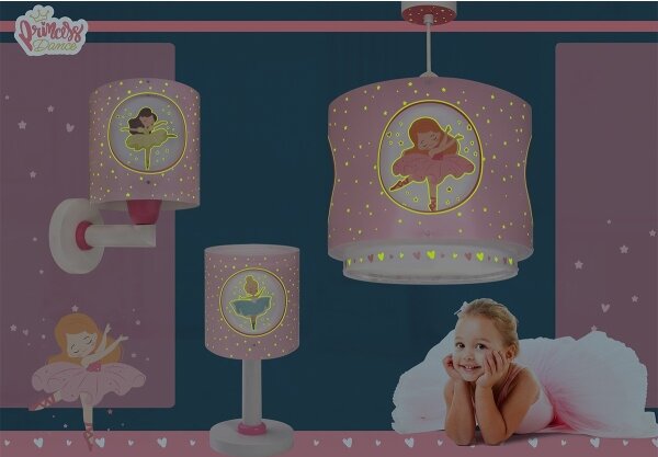 Dalber 60911 - Lampă de veghe LED pentru copii PRINCESS DANCE 1xG4/4W/230V, roz