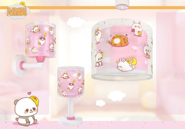 Dalber 41761S - Lampă LED pentru copii KAWAII FRIENDS 1xG4/4W/230V, roz