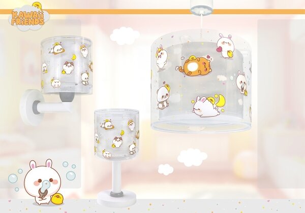 Dalber 41761E - Lampă LED pentru copii KAWAII FRIENDS 1xG4/4W/230V gri