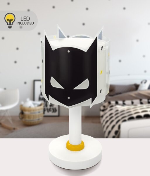 Dalber DARK HERO 61801N - Lampă LED pentru copii, 1xG4/4W/230V, alb/negru