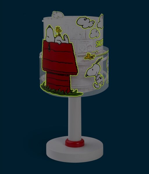 Dalber 76301 - Lampă de veghe LED pentru copii SNOOPY 1xG4/4W/230V alb/roșu