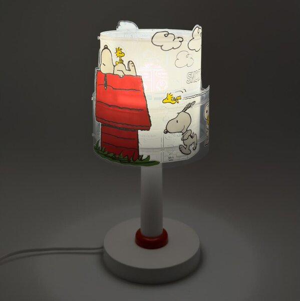 Dalber 76301 - Lampă de veghe LED pentru copii SNOOPY 1xG4/4W/230V alb/roșu