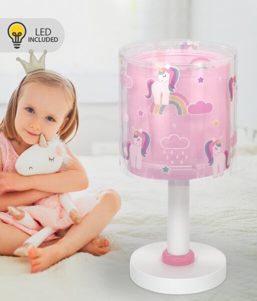 Dalber 41591N - Lampă LED de noptieră pentru copii UNICORNS 1xG4/4W/230V roz