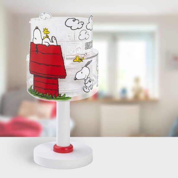 Dalber 76301 - Lampă de veghe LED pentru copii SNOOPY 1xG4/4W/230V alb/roșu