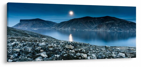 Tablou - Islanda noaptea (120x50 cm)
