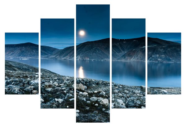 Tablou - Islanda noaptea (150x105 cm)