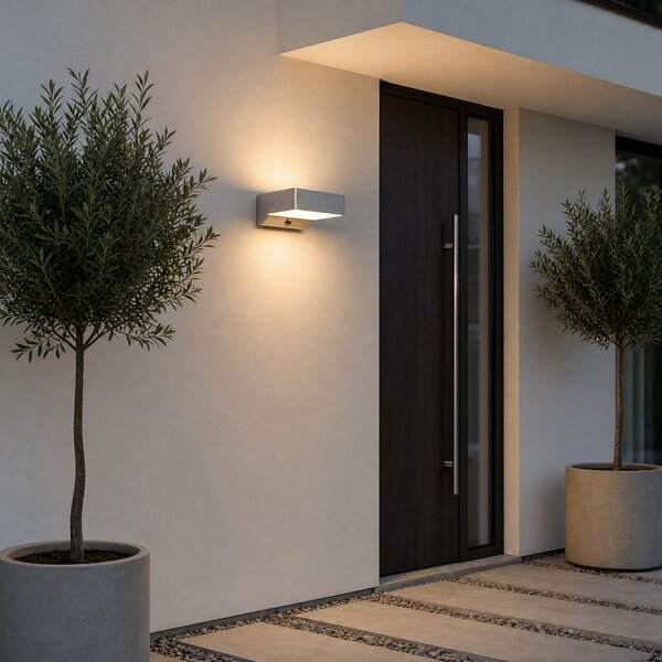 Lămpi de exterior Lindby, Fando, Gri, Aluminiu