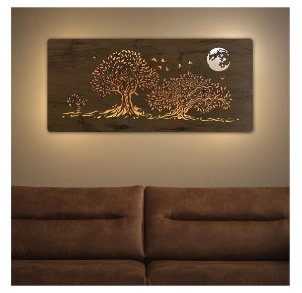 Li-Go 5042/DUB2 - Decorațiune LED de perete, 24 W, 230 V, 110 x 50 cm, stejar/trei stejari
