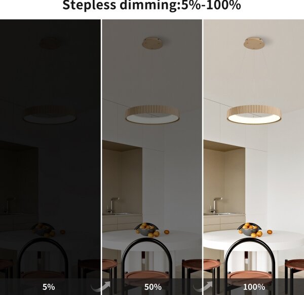 Brilagi - Lustră LED dimabilă pe cablu FALCON MODERN LED/30W/230V 40 cm bej + telecomandă