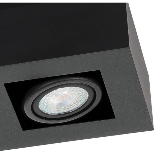 Eglo 31064 - Spot LED MENDOZA 3xLED/4,7W/230V 3000K negru