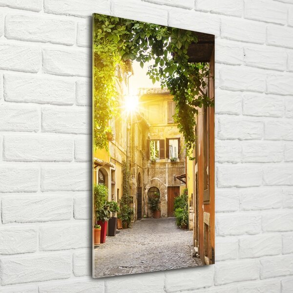 Fotografie imprimată pe sticlă străzile italiene